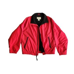 Eddie Bauer Red Vintage Men's Full Zip Jacket